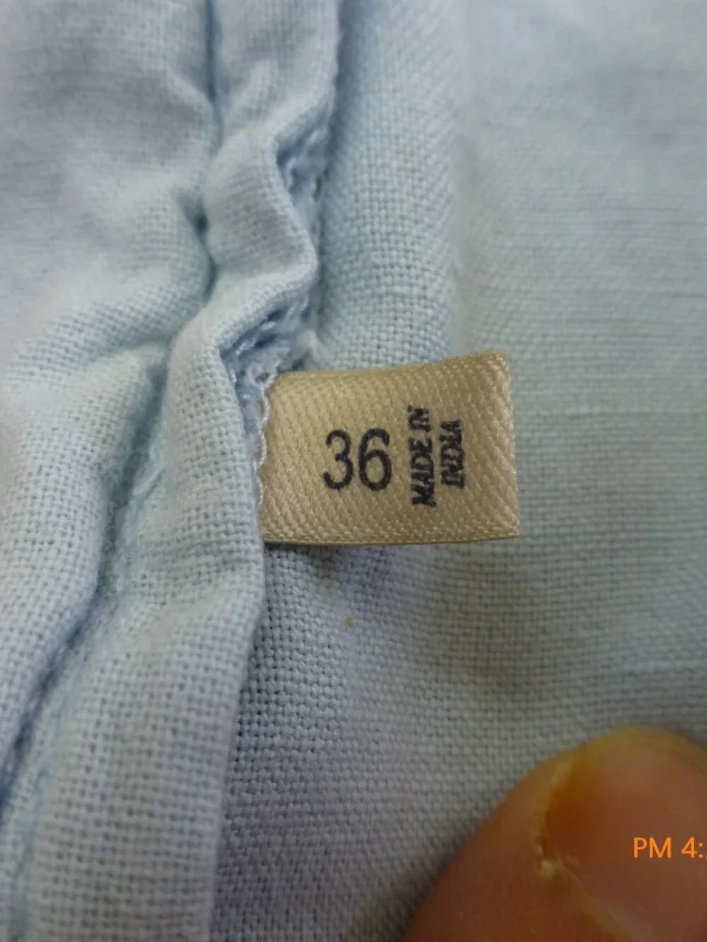 Faherty Linen Blend Chinos size 36 Light Blue Preppy Coastal Golf